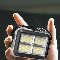 waqif Camping Bay Light, Job Site Lighting for Building Outdoor Emergency Car Repairing Rechargeable LED Work Lights with Remote, Solar Portable Stand Worklight 3600 mAh-picture-39