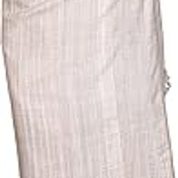 Men's Woollen Lohi/Shawl with Stripes in Self Weave | Ethnic Woven Soft & Warm Lohi Winter Meditation Wrap, Stole for Men, Off-white, Free Size-image-54
