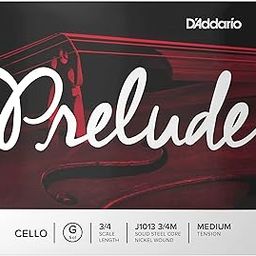 D'Addario Prelude Cello Single G String, 3/4 Scale, Medium Tension-2
