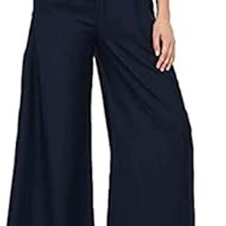 GIRLYZ Attire Fashionable Trendy Stylish Sarina Fabric Ankle Length Palazzo Free Size (Black) |Fit type: Regular Fit-image-3