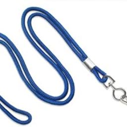 Royal Blue 1/8" Round 36" Braid Non-Breakaway Lanyard, Swivel Hook (100/bag)-image-29