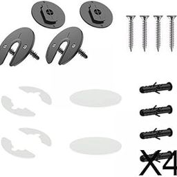 CALANDIS™ 4xWall Mount Tablet Bracket 90 Degrees Rotatable for Phone Router Kitchen Black | TV Mounts & Brackets | TV Video & Audio Accessories | TV Video & Home Audio-image-8