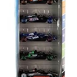 ANVIT Toy Zone HW'S Formula 1 | 5 Pack 1:64 Scale Die-Cast Cars with F1 Racing Team Decorations, Collectable Racing Cars-25