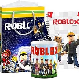 4 in 1 Robo-Lox Theme Coffee Mug, Diary, Thank You Card, and Paper Bag Combo | Robo-Lox Theme Return Gift for Kid's Birthdays-image-1