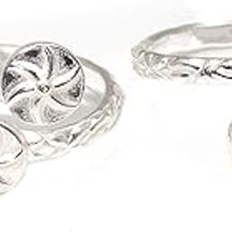 Sterling Silver Toe Ring for Women | 1 Pair | With Certificate Of Authenticity and 925 Stamp-image-80