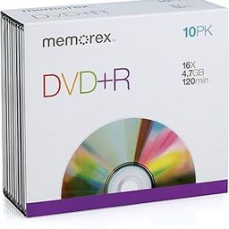 Memorex 4.7Gb/16x DVD+R (10-Pack Slim Case)-image-38