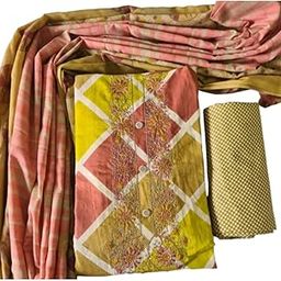 Modern Super Women's Cotton Printed Unstitched Dress Material with Cotton Dupatta-picture-8