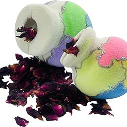 HOME BOUTIQUE Natural Relaxing Center Filled Magic Pot Bath Bomb for Bath Tub Filled With Rose Patels Refreshing Hot Water Bath Hydrating Moisturizing Enchantins Aromatic Fragrances-image-8