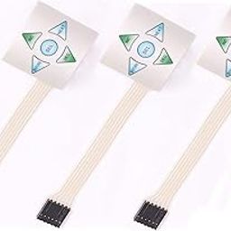 YXQ 1x5 5 Keys Matrix Membrane Switch Keyboard Keypad MCU Control Panel Button(3PCS White) With PS/2 Connection-14