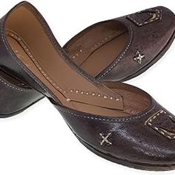 Women's 3D Dulhan Gold Zarriwork Genuine Soft Leather Jutis | Bite and Pinch Free Juttis | Punjabi Jutti | Girl's Office Flat Ladies Mojari | dailywear Ethnic Juti |-picture-37