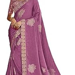 Women's Printed Chiffon Saree In Pink Color With Unstitched Blouse - Perfect for Festive Special Occasions | Exquisite Design And Vibrant Colors-image-4