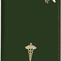 Personalised Passport Holder for Men and Women, Customized Passport Cover with Name & Charms, Customised Vegan Leather Passport Cover Holder Personalised Birthday Gifts,Corporate Gift - Green-image-75