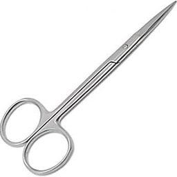 (Pack of 1) 4.5 Inch Long Moustache/Beard/Eyebrow/Nose Hair Trimming Scissor for Men and Women-image-73