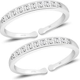 MJ 925 Exclusive 92.5 Sterling Silver Toe Ring (Leg Thumb Ring) for Women | Chandi Anvat | Gift For Her |-image-46