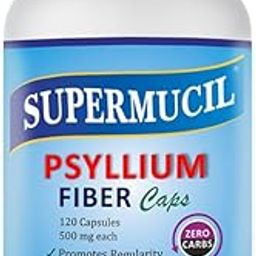 SUPERMUCIL Psyllium (Sat Isabgol) Capsules: 120 Capsules (500 mg each)-image-6
