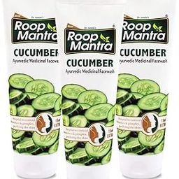 Roop Mantra Cucumber Face Wash 115ml (Herbal Face Wash for All) (Pack of 3, 115ml)-image-3