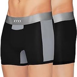 Men's Illuminati Micromodal Regular Fit Solid Antimicrobial Trunks with No Marks Waistband (Pack of 2)-image-2