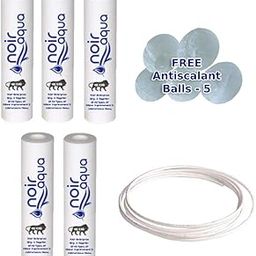 5pcs PP Spun Filter + 5pcs Antiscalant Balls + 2 Meter 1/4" Food grade water pipe | For all types of RO water purifiers (5 Piece, White, 10 Inch, 5 Micron) - RO spun filter cartridge, water filter candle-picture-23
