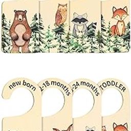 calandis CALANDIS™ 7Pcs Wooden Closet Divider Cute Newborn Closet Dividers for Photo Props Bear Pattern | Other Nursery DÃƒ©co | Nursery DÃƒ©co-picture-14