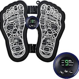 Wireless Rechargeable EMS Foot Massager - Full Automatic Circulation Therapy Mat for Pain Relief & Relaxation 8 Modes 19 Intensity Levels Portable & Foldable Design for Men and Women for Legs-image-38