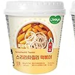 Joayo Original+Cheese+Srirachachili Topokki Rice Cakes with Spicy & Rich Flavorful Savory Sauce 120g, Pack of 3, The Product of Korea (Famous Korean Street Food)-image-26