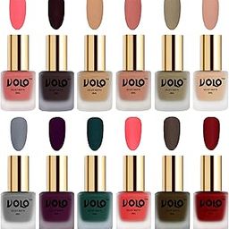 Volo Velvet Dull Matte Nail Polish Combo in Wholesale Rate(Dark Peach, Dark Wine, Skin Nude, Light Peach, Sand Nude, Nude, Grey, Light Wine, Dark Green, Neon Orange 96 ml) Pack of 12-image-23
