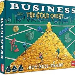 Funskool Games, Business Game (The Gold Quest), Multiplayer Strategy Game, 2-4 Players, Multicolor, Ages 7 and Above,-82