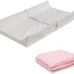 Delta Children Contoured Changing Pad with Plush Cover, Pink-image-41
