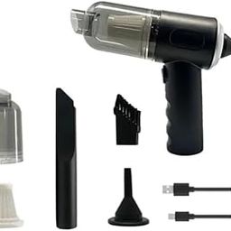 Wireless Car Vacuum Cleaner, 6000Pa Suction, 120W, Rechargeable Handheld with LED Light and Accessories-image-30