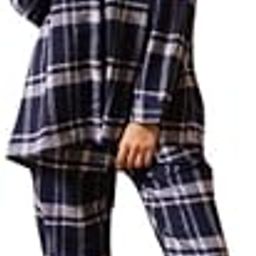 Women Night Suits Pajama Sets, Pure Cotton, Checked Printed, Blue Color, 3/4 Sleeve, Night Suit for Women, Sleep Suit - (SE-NSP-685_S)-image-20