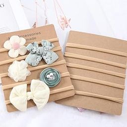 EZ LIVING Adorable Flower Hair Band for Baby Girls - Soft and Stretchy Headband with Cute Floral Embellishments, Ideal for Infants and Toddlers(5pcs)-image-4