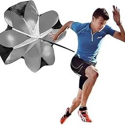 GI Sports Speed Chute | Training Resistance Speed Parachute | 56 inch | in Carry Bag | Black-10