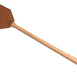 MYADDICTION Fly Catcher PU Leather Handheld Manual Fly Swatter for Hotel Outdoor Bedroom Brown-picture-19