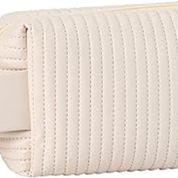 SoloTravel Makeup Pouches for Women Cosmetic Pouch Portable Travel Pouch Waterproof PU Leather Toiletry Organizer Bag for Women and Girls (Beige)-image-46