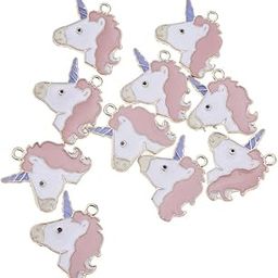 Enamel Unicorn Charm Pendants For Jewelry Making Necklace Bracelet DIY Craft Pink-image-49