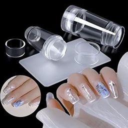Clear Silicone Nail Stamper Double Head Nail Art Stamper With Image Plate (TRANSPARENT)-image-81