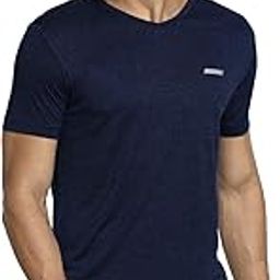 Men Performance Regular Fit T-Shirt - 100% Polyester - Swift Dry, Anti Microbial, V-Neck-image-44