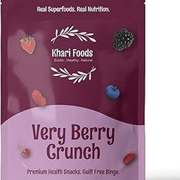 Khari Foods Dried Berries Snack Trail Mix, Goodness of Cranberries, Blueberries, Black Raisins, Cherries, Strawberries, Fibre Rich Health Snack (250g)-image-14
