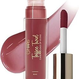 MARS Candylicious Colored Lip Gloss for Women | Hydrating & High Shine | Lightweight Weight | Non-Sticky | Enriched with Vitamin-E, Hyaluronic Acid & Avocado Ester (4.0ml) (11-Toffee Twirl) (Glossy)-2