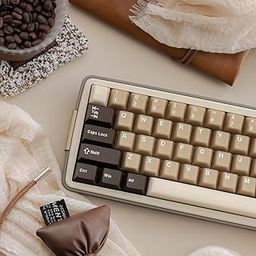 Retro PBT Keycaps Set 164Keys Cherry Profile Brown Keycaps 60% 65% 75% 100% Dye Sublimation Costom Key caps for Cherry Gateron MX Switches Mechanical Keyboards-27