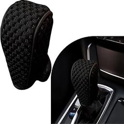 SARTE Gear Shift Knob Cover Anti-Slip, Breathable Cotton mesh Anti-Scratch Shift Handle Protector Premium Gear Knob Cover for All Cars Universal fit (Black)-22