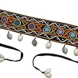 Kutchhi Mirror Cowrie Work Boho Traditional Handmade WAIST BELT for Girls And Women | KAMARPATTA Navratri, Garba, Durga Pooja Occasion Jewellery-image-19
