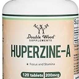 Huperzine A 200mcg (Third Party Tested) 120 Tablets, Brain Supplement to Promote Acetylcholine (Acetylcholinesterase Inhibitor) - Supports Memory and Focus by-1