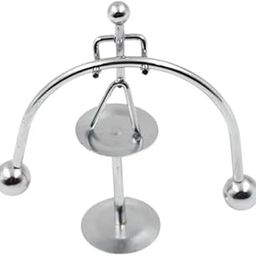 MAADRI Mini Steel Balance Toy (1 Pc), Desk Decor, Perpetual Motion, Physics Toy, Small Weightlifter Mold Desk Decor Metal Craft Perpetual Balance Art Education Motion Home Office Birthday Gift.-image-84
