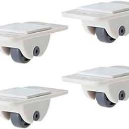 6x4PCS Adhesive Swivel Casters Cabinet Drawer Wheel Directional Roller Pulley-image-32
