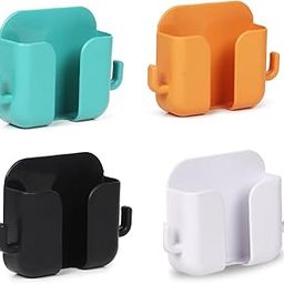 Muv Up Wall Mount Mobile Stand, Multipurpose, No Drill Required, with Key Holder - Pack of 4-16