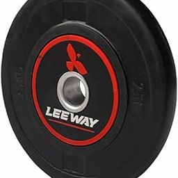 LEEWAY Rubber Coated Weight Plates (2.5kg x 2) for Home Gym | 31mm Hole | Metal Integrated Olympic Weight Plates for Barbell & Strength Training | Durable & Shock Absorbing (2.5X2)-image-21