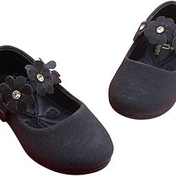 12 To 18 Months Synthetic Leather Ballerinas/Belly Sandal/Booties for Girls (Black)-BT4814-image-87