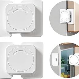 KPNG Baby Guard, Drawer Lock, Child Lock, Baby Safety Lock, Stopper, Earthquake Prevention, Suitable For Refrigerators, Won't Damage Furniture, Easy Installation (Pack Of 2, Flat Angle Lock, White)-5