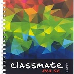 Classmate Pulse 6 Subject Spiral Notebook - Pack of 1 | Single Line | 300 Pages | A4 - 29.7cm x 21.0cm | Attractive Cover Designs | Soft Cover | Notebooks for College Students-48